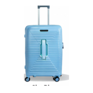 Global DaVinci Carry-on Limited Edition Single-U Full-Closed Spinner Luggage - Sky Blue