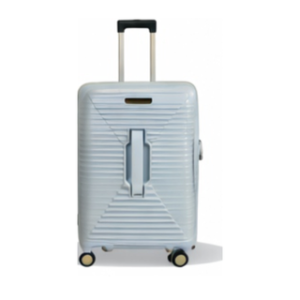 Global DaVinci Carry-on Limited Edition Single-U Full-Closed Spinner Luggage - Silver Gray
