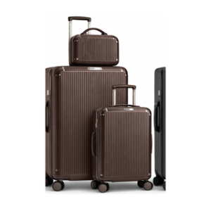Global DaVinci Quantum Premium Expandable Spinner Luggage Set - Dark Brown