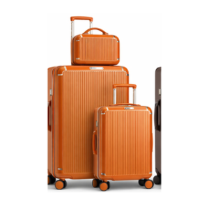 Global DaVinci Quantum Premium Expandable Spinner Luggage Set - Orange