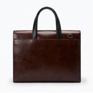 Curve Slim Business Briefcase - Dark Brown