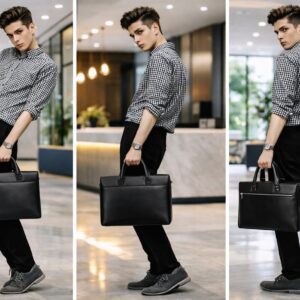 Curve Slim Business Briefcase - Black