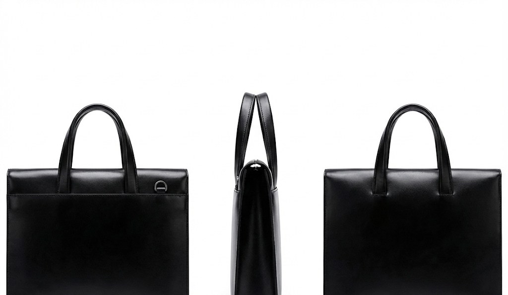 Curve Slim Business Briefcase - Black - Image 2