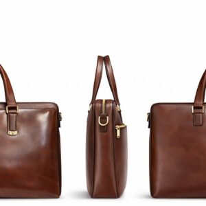 Elite Smooth Executive Briefcase - Cognac