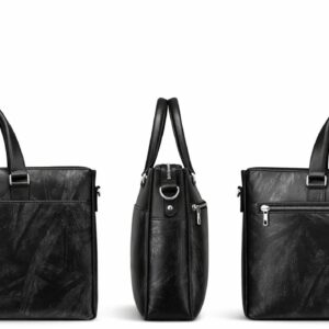 Edge-On Textured Business Briefcase