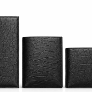Essentials Croc-Texture Card Holder