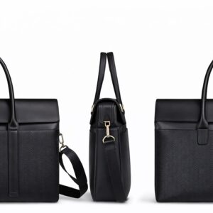 Flippure Panelled Business Briefcase - Black