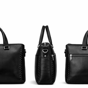 Flip-On Braided-Side Business Bag