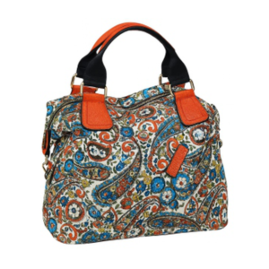 Petals Persian Floral Structured Satchel