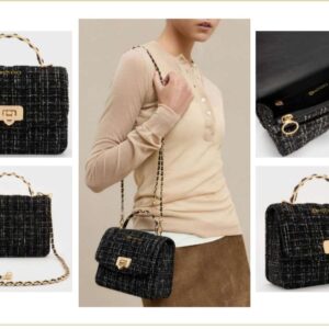 Milano Tweed Chain Mini Bag