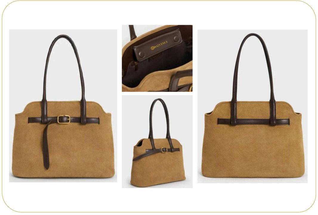Firenze Belted Suede-Look Tote